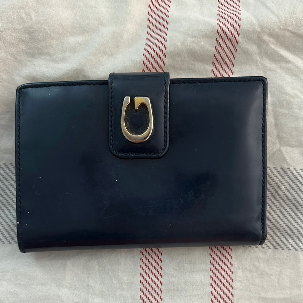 Gucci Black Wallet with Gold Accent